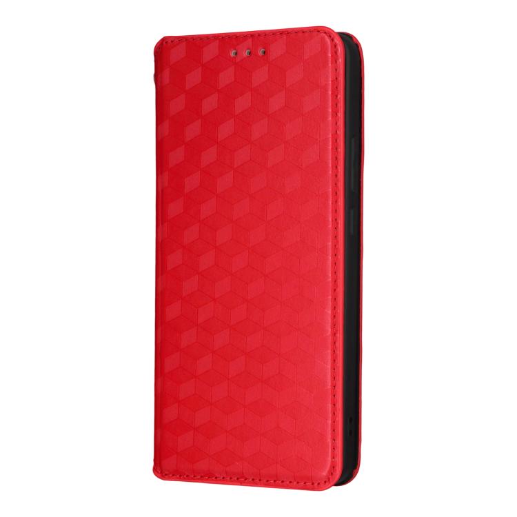 For OnePlus Nord CE5 / Ace 5 Racing Cubic Grid Texture Flip Leather Phone Case