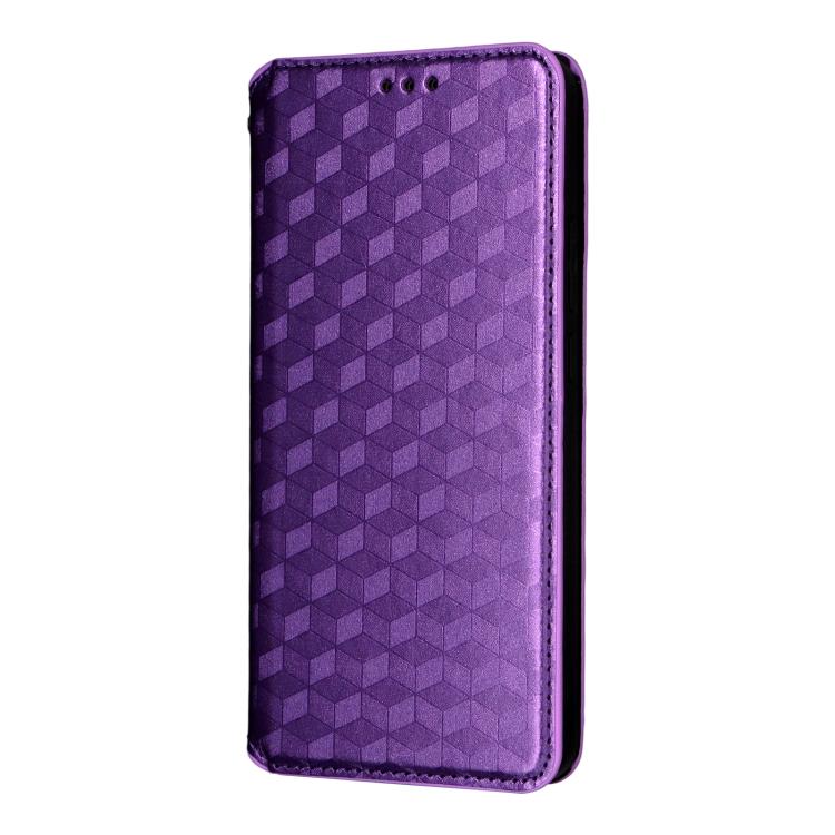 For OnePlus Nord CE5 / Ace 5 Racing Cubic Grid Texture Flip Leather Phone Case