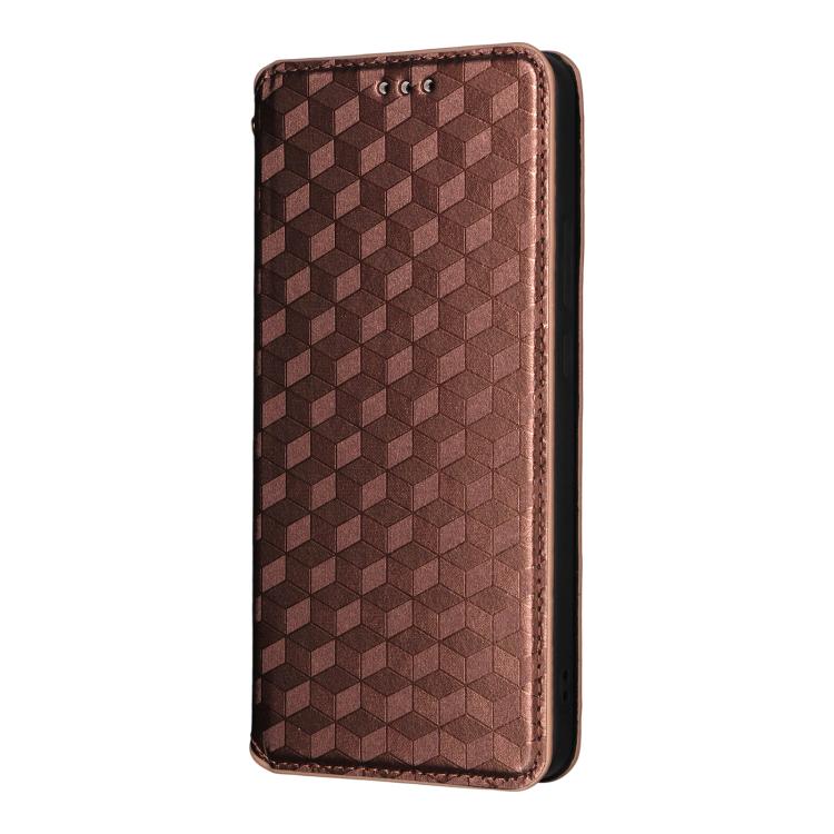 For OnePlus Nord CE5 / Ace 5 Racing Cubic Grid Texture Flip Leather Phone Case