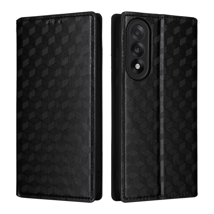 For OnePlus Nord 5 / OnePlus Ace 5 Ultra Cubic Grid Texture Flip Leather Phone Case