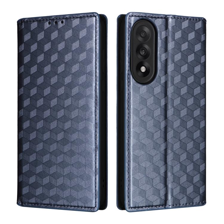 For OnePlus Nord 5 / OnePlus Ace 5 Ultra Cubic Grid Texture Flip Leather Phone Case