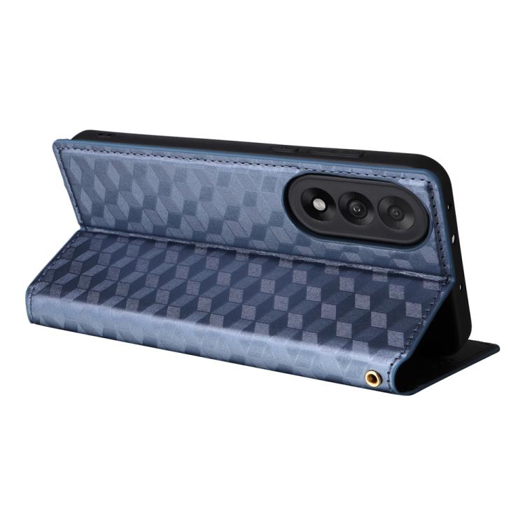 For OnePlus Nord 5 / OnePlus Ace 5 Ultra Cubic Grid Texture Flip Leather Phone Case
