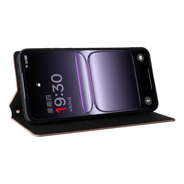 For OnePlus Nord 5 / OnePlus Ace 5 Ultra Cubic Grid Texture Flip Leather Phone Case