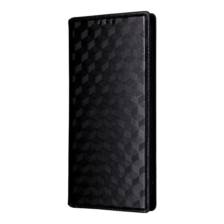 For OnePlus 15 Cubic Grid Texture Flip Leather Phone Case