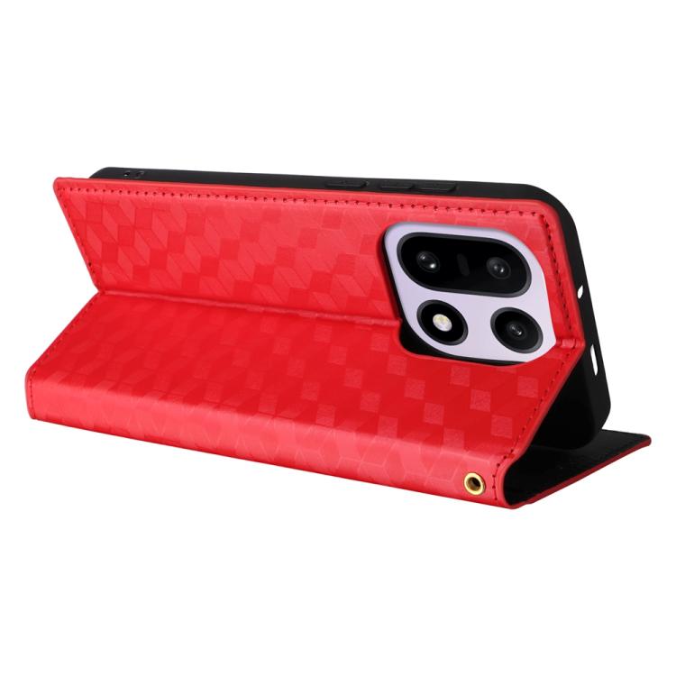 For OnePlus 15 Cubic Grid Texture Flip Leather Phone Case