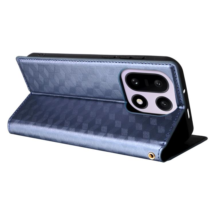 For OnePlus 15 Cubic Grid Texture Flip Leather Phone Case
