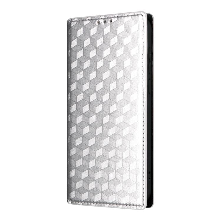 For OnePlus 15 Cubic Grid Texture Flip Leather Phone Case