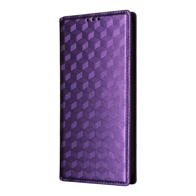 For OnePlus 15 Cubic Grid Texture Flip Leather Phone Case