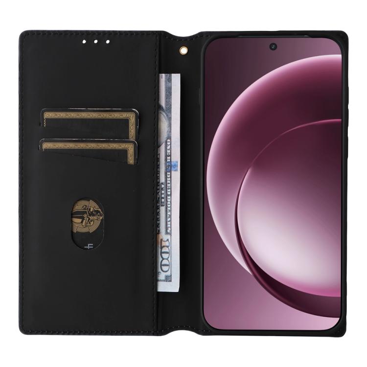 For OnePlus 15 Cubic Grid Texture Flip Leather Phone Case