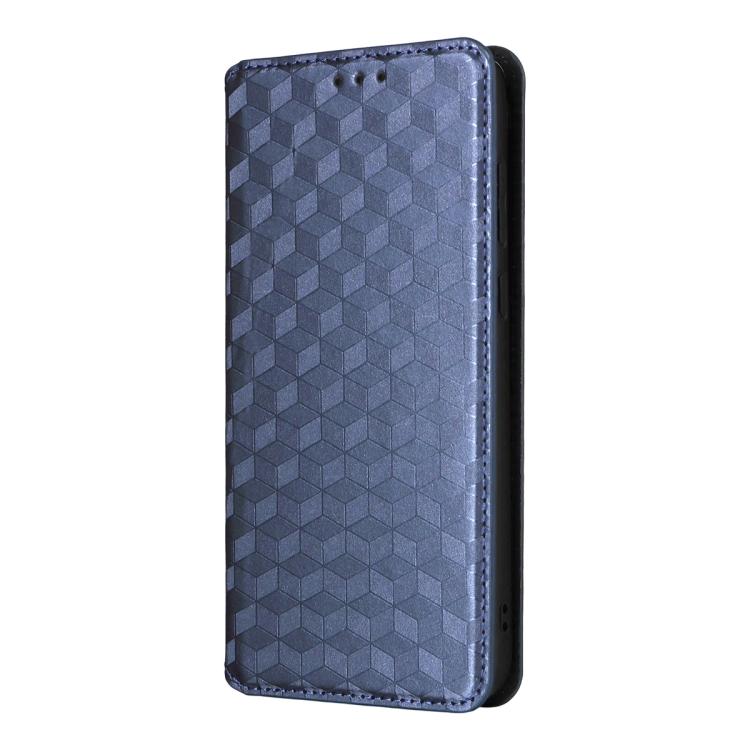 For OnePlus Ace 6 / Ace 6T / 15R Cubic Grid Texture Flip Leather Phone Case