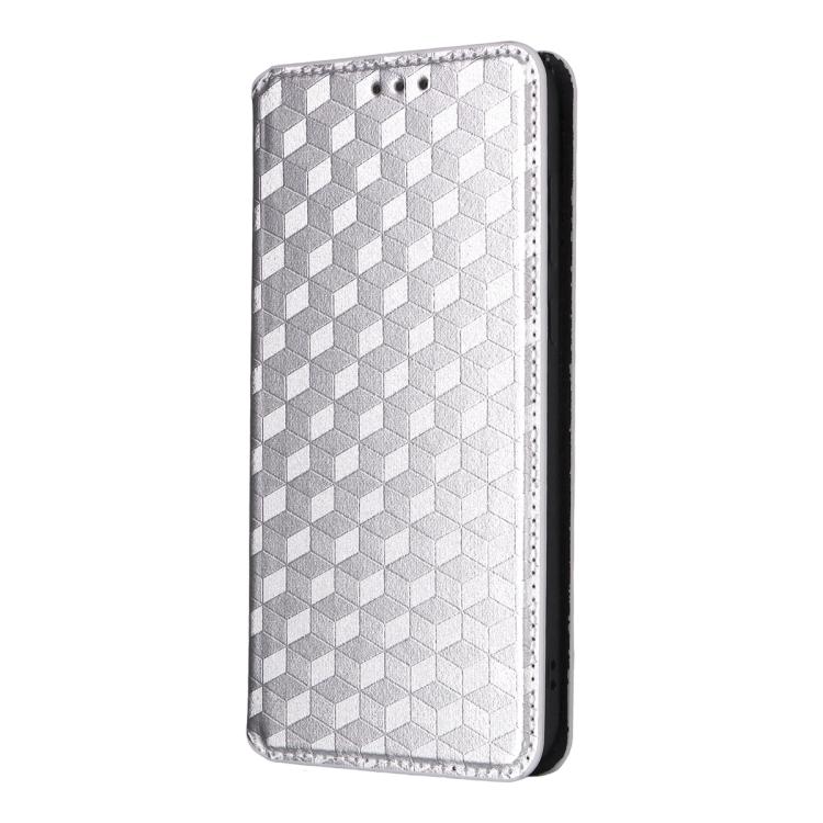 For OnePlus Ace 6 / Ace 6T / 15R Cubic Grid Texture Flip Leather Phone Case