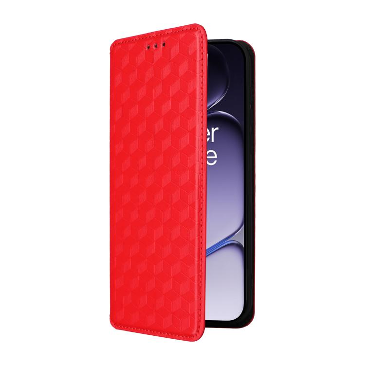 For OnePlus Turbo 6 / Turbo 6V / Nord 6 Cubic Grid Texture Flip Leather Phone Case