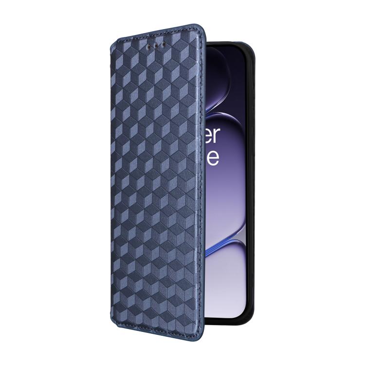 For OnePlus Turbo 6 / Turbo 6V / Nord 6 Cubic Grid Texture Flip Leather Phone Case