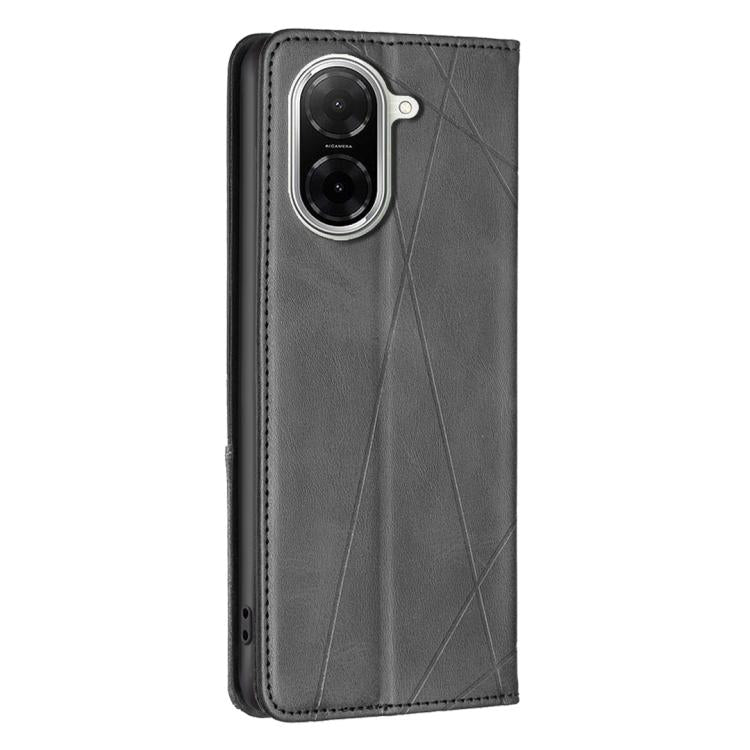 For Xiaomi Poco C71 Rhombus Texture Magnetic Leather Phone Case