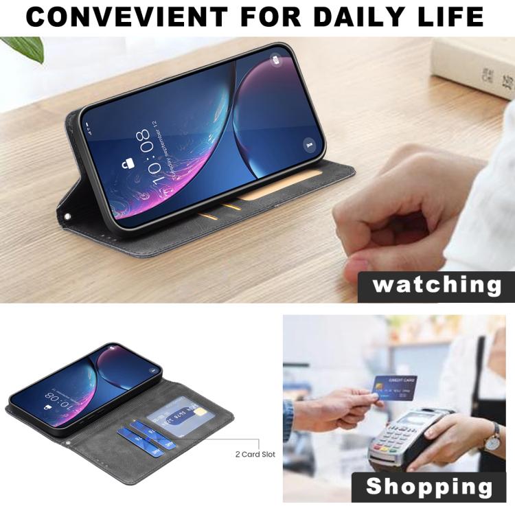 For Xiaomi Poco C71 Rhombus Texture Magnetic Leather Phone Case