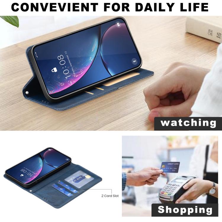 For Xiaomi Poco C71 Rhombus Texture Magnetic Leather Phone Case