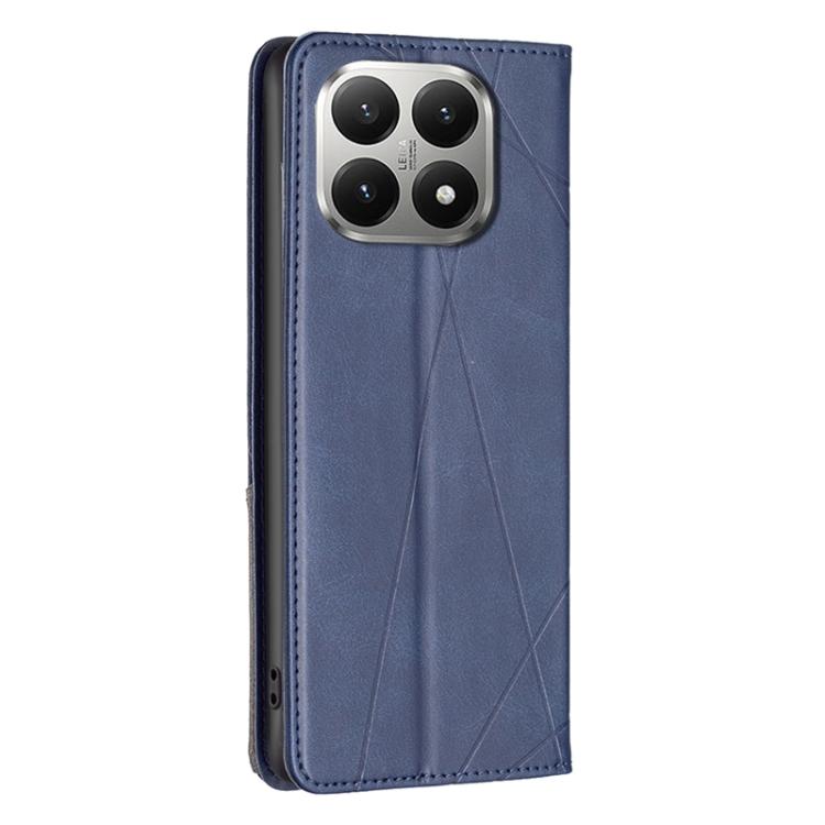 For Xiaomi 15T 5G Rhombus Texture Magnetic Leather Phone Case