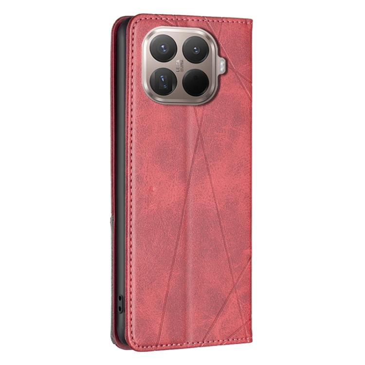 For Xiaomi 15T Pro Rhombus Texture Magnetic Leather Phone Case