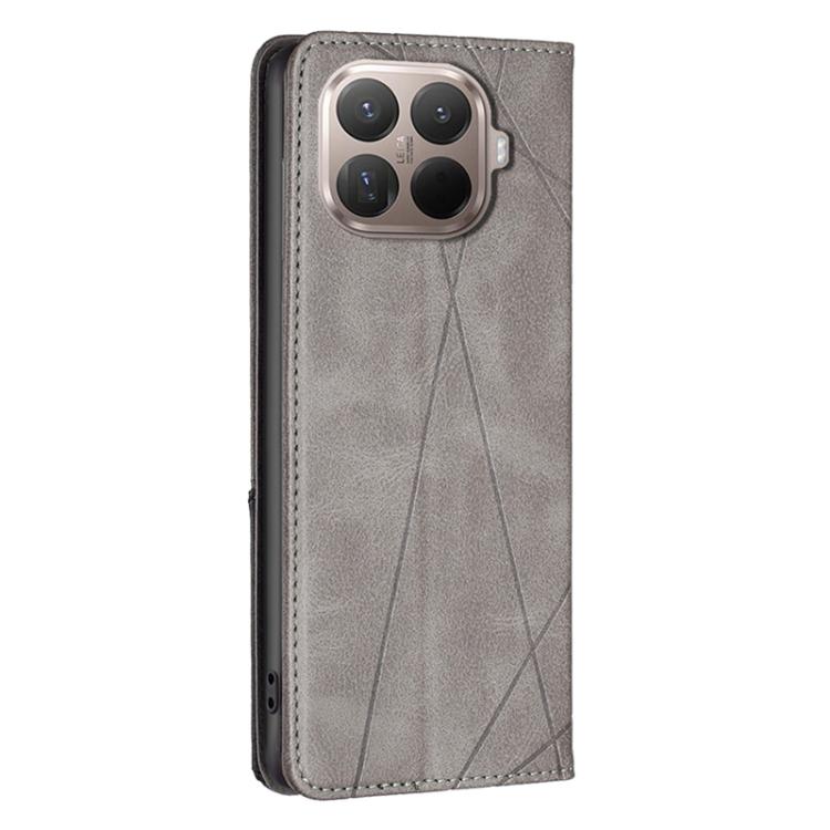 For Xiaomi 15T Pro Rhombus Texture Magnetic Leather Phone Case
