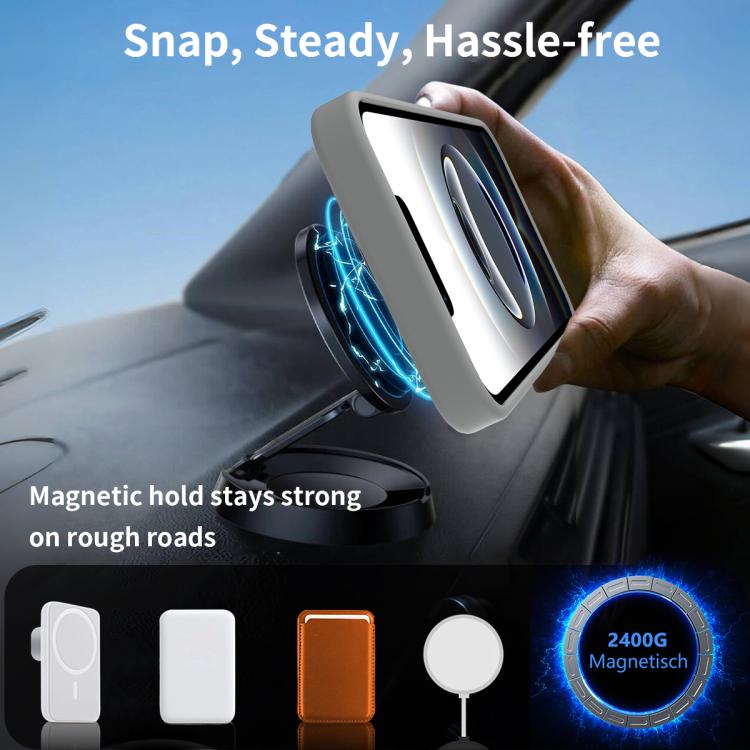 For iPhone 17e / 16e Frosted Holder PC Hybrid TPU MagSafe Phone Case