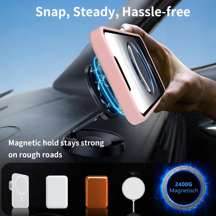 For iPhone 17e / 16e Frosted Holder PC Hybrid TPU MagSafe Phone Case