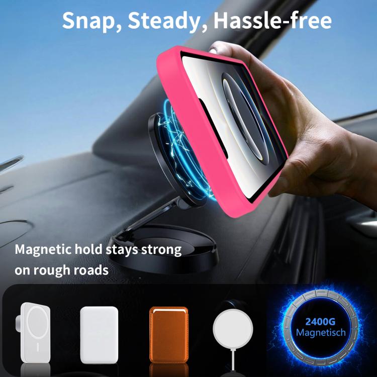 For iPhone 17e / 16e Frosted Holder PC Hybrid TPU MagSafe Phone Case