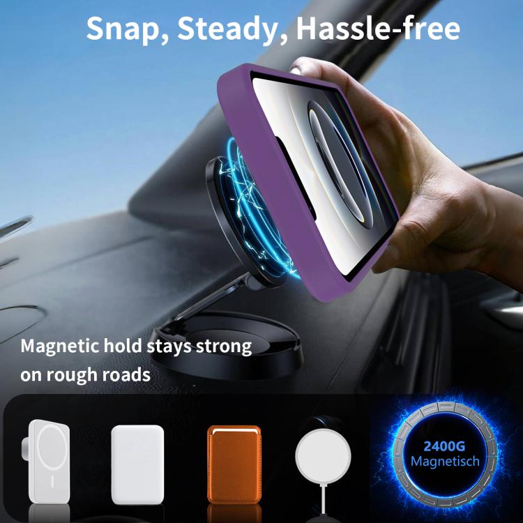 For iPhone 17e / 16e Frosted Holder PC Hybrid TPU MagSafe Phone Case