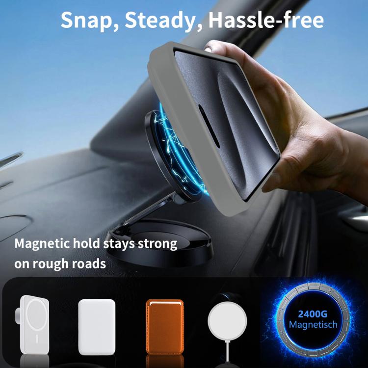 For iPhone 13 Pro Max Frosted Holder PC Hybrid TPU MagSafe Phone Case