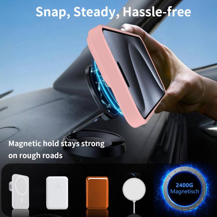 For iPhone 13 Pro Max Frosted Holder PC Hybrid TPU MagSafe Phone Case