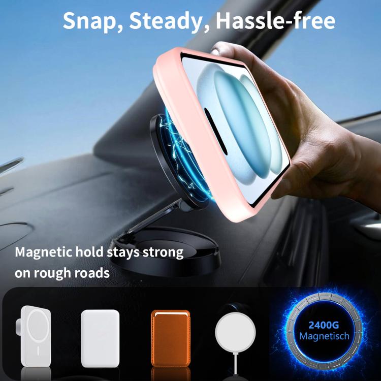 For iPhone 12 Pro Frosted Holder PC Hybrid TPU MagSafe Phone Case