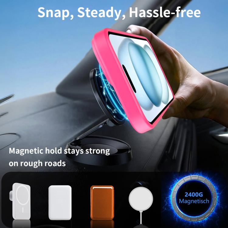 For iPhone 12 Frosted Holder PC Hybrid TPU MagSafe Phone Case