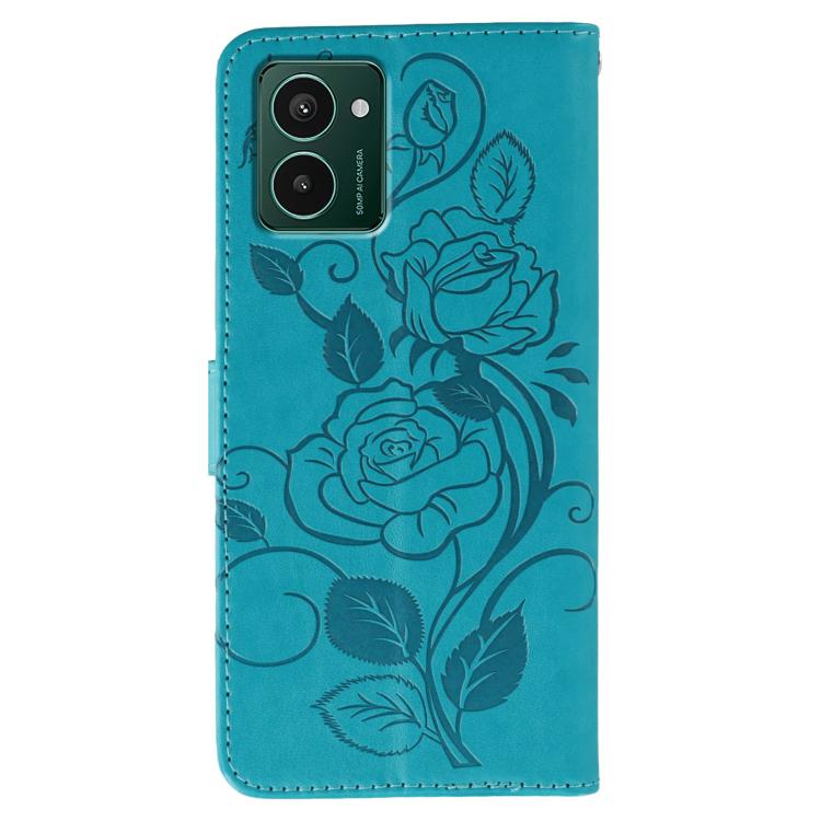 For HMD Pulse Pro Rose Butterfly Embossed Leather Phone Case