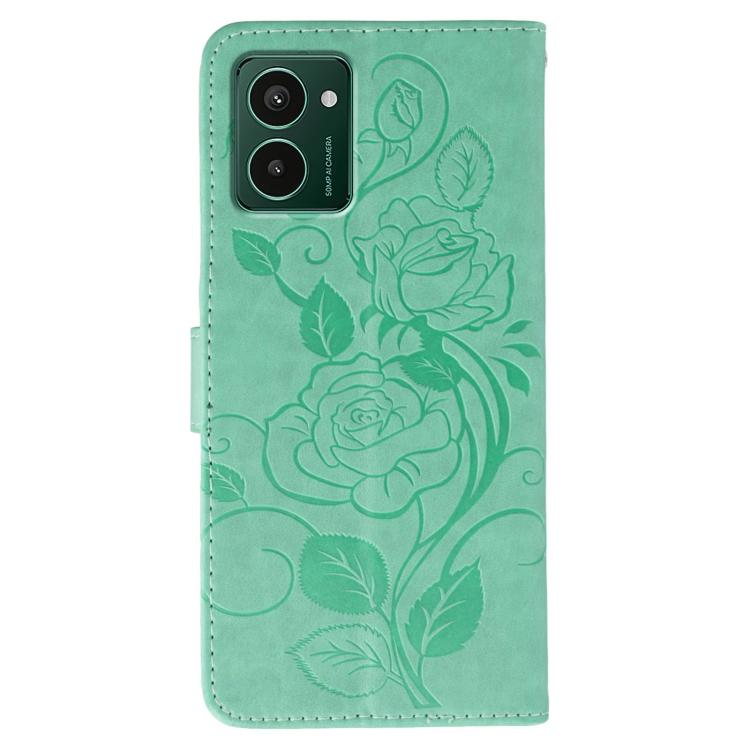 For HMD Pulse Pro Rose Butterfly Embossed Leather Phone Case