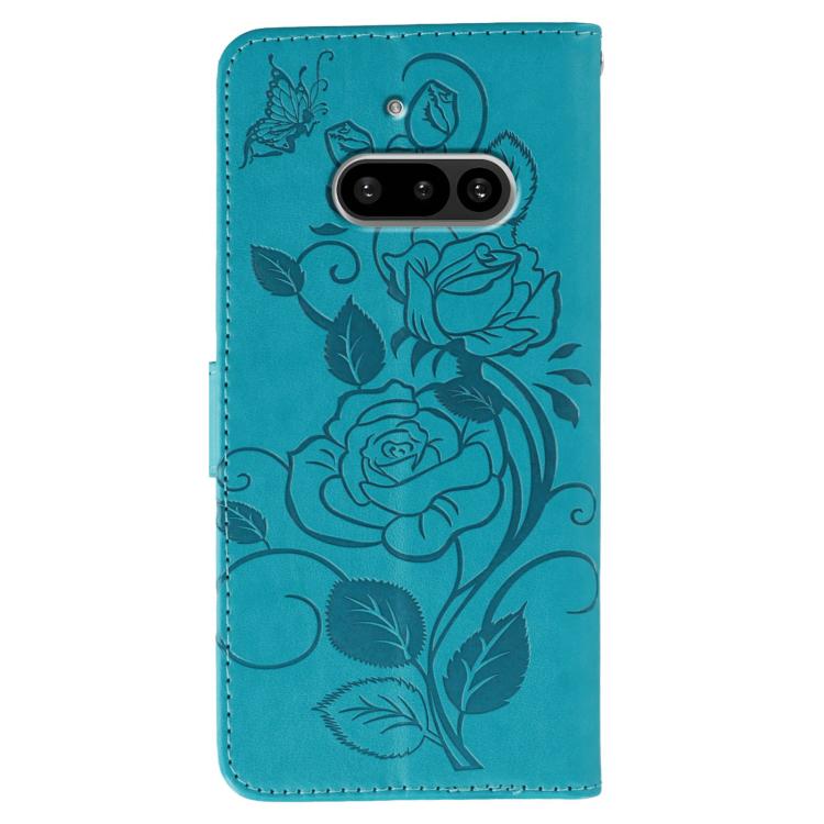 For Nothing Phone 3a Rose Butterfly Embossed Leather Phone Case