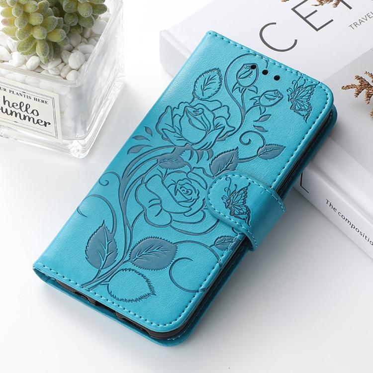 For Nothing Phone 3a Rose Butterfly Embossed Leather Phone Case