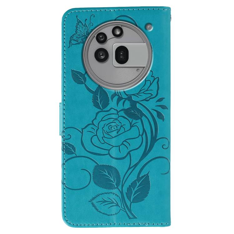 For Nothing Phone 3a Pro Rose Butterfly Embossed Leather Phone Case