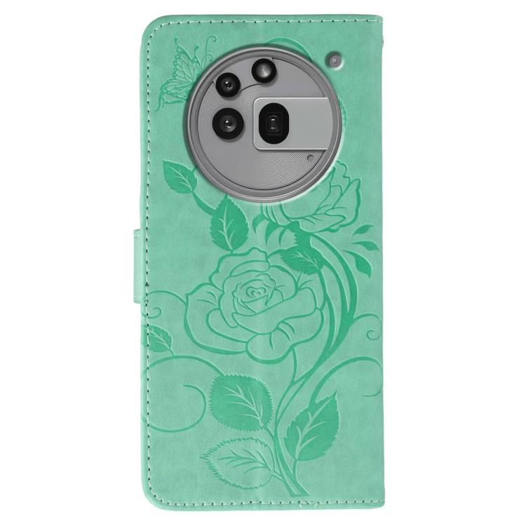 For Nothing Phone 3a Pro Rose Butterfly Embossed Leather Phone Case