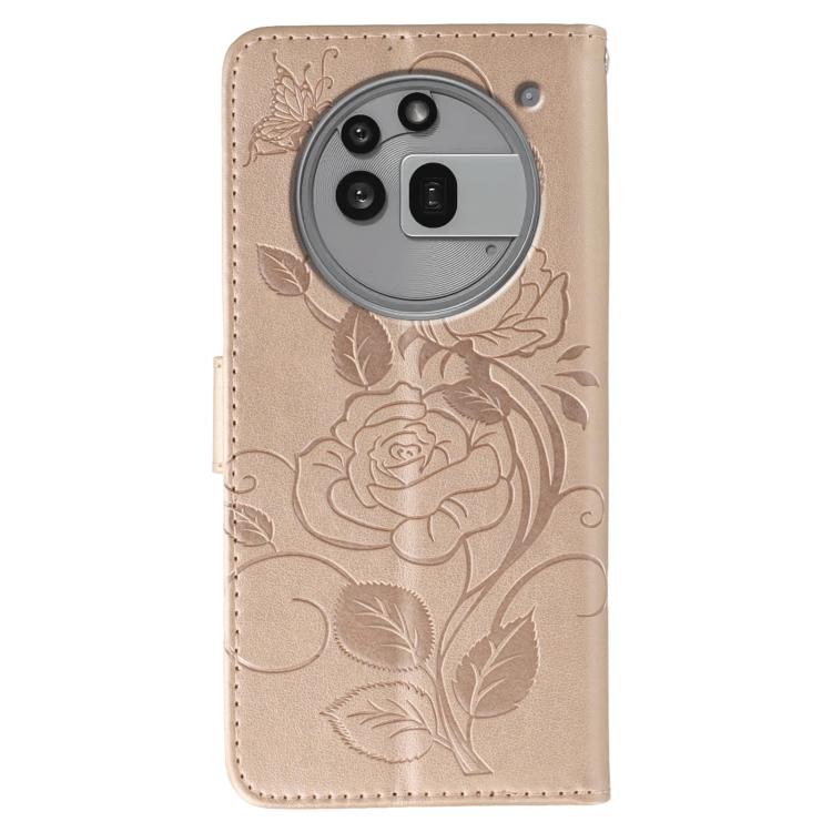 For Nothing Phone 3a Pro Rose Butterfly Embossed Leather Phone Case