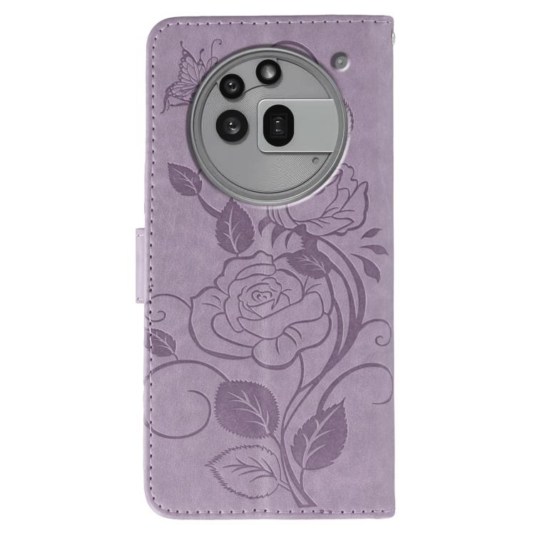 For Nothing Phone 3a Pro Rose Butterfly Embossed Leather Phone Case