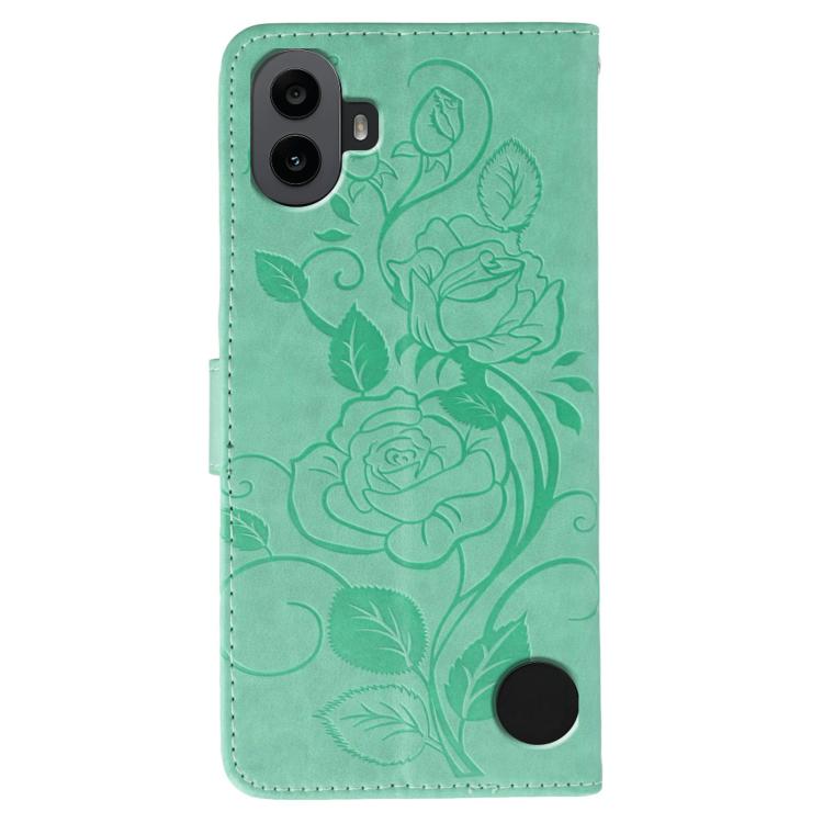 For Nothing CMF Phone 1 Rose Butterfly Embossed Leather Phone Case