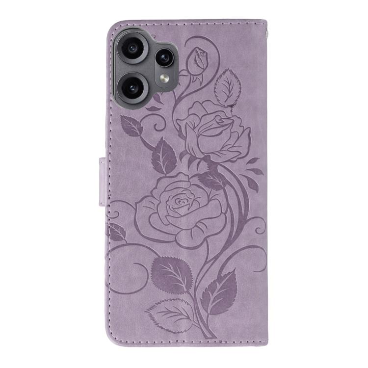 For Nothing CMF Phone 2 Pro Rose Butterfly Embossed Leather Phone Case