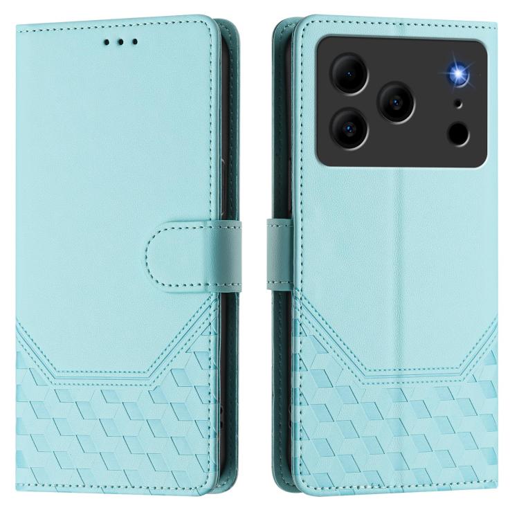 For Doogee Note 56 / Note 56 Pro Honeycomb Embossing RFID Leather Phone Case
