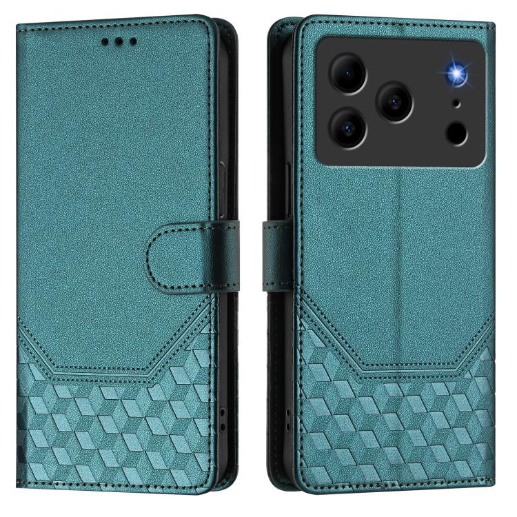 For Doogee Note 56 / Note 56 Pro Honeycomb Embossing RFID Leather Phone Case