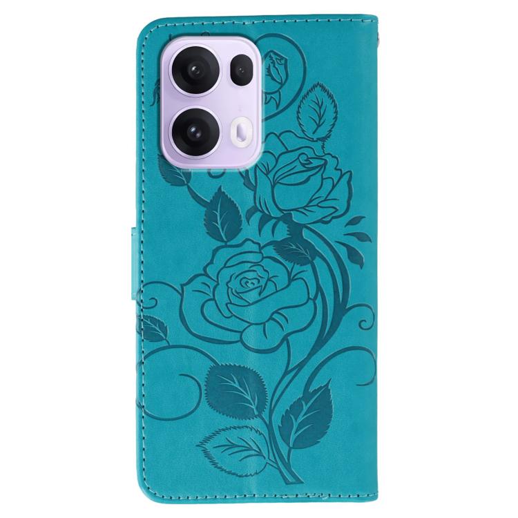 For OPPO Reno13 Pro 5G Global Rose Butterfly Embossed Leather Phone Case