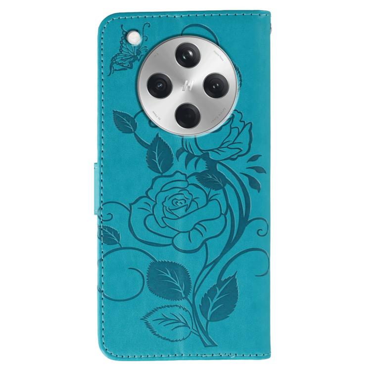 For OPPO Find X8 Rose Butterfly Embossed Leather Phone Case