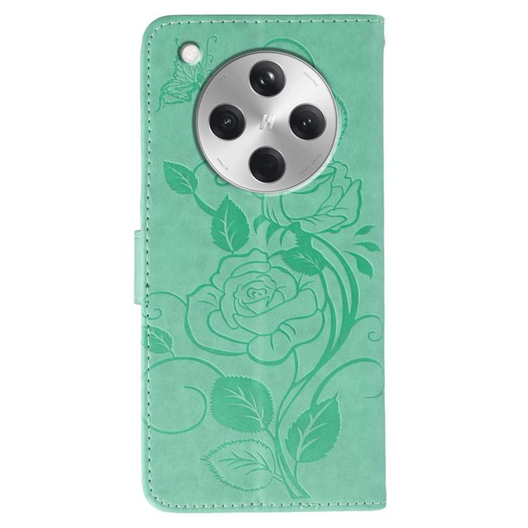 For OPPO Find X8 Rose Butterfly Embossed Leather Phone Case