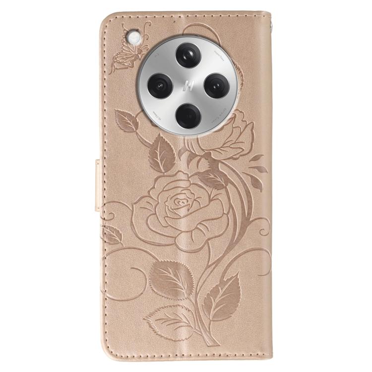 For OPPO Find X8 Rose Butterfly Embossed Leather Phone Case
