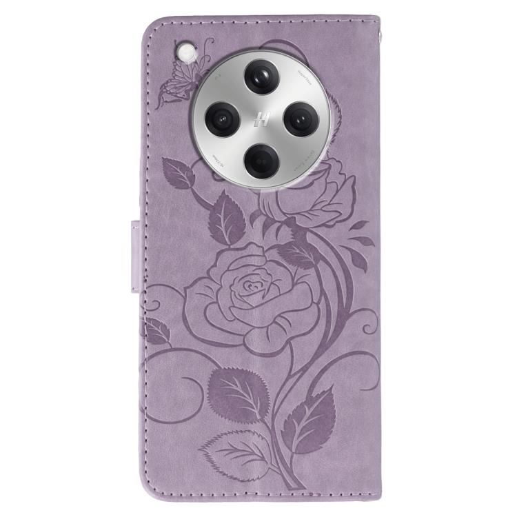 For OPPO Find X8 Rose Butterfly Embossed Leather Phone Case
