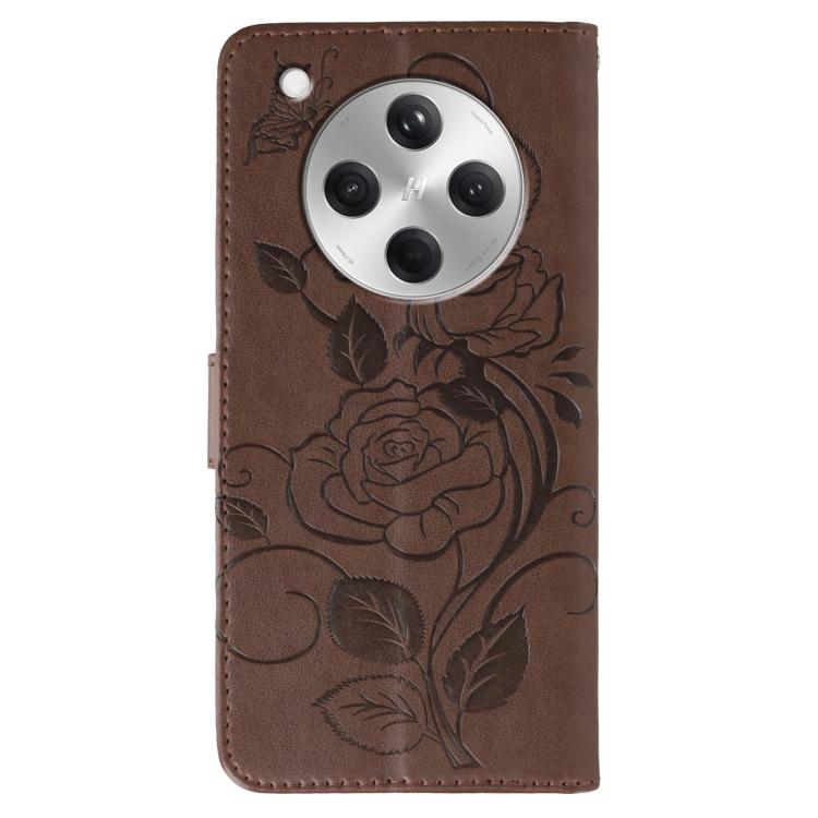 For OPPO Find X8 Rose Butterfly Embossed Leather Phone Case