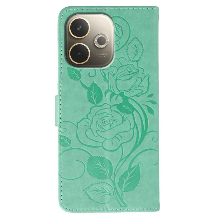 For OPPO A5 Pro 5G Global Rose Butterfly Embossed Leather Phone Case
